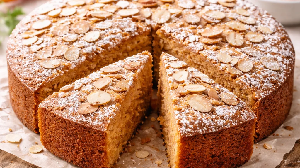 Gâteau moelleux aux carottes et aux amandes