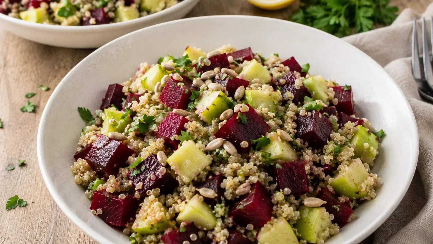 Salade de quinoa et betterave au citron