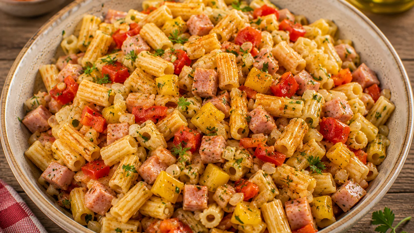 Salade Hongroise de Pâtes au Paprika et Jambon
